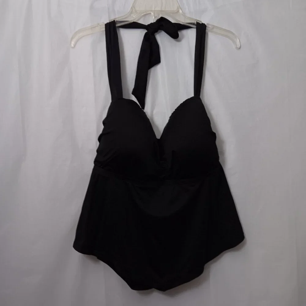 MYNAH WOMEN'S HALTER TANKINI SWIM TOP - Picture 7 of 9